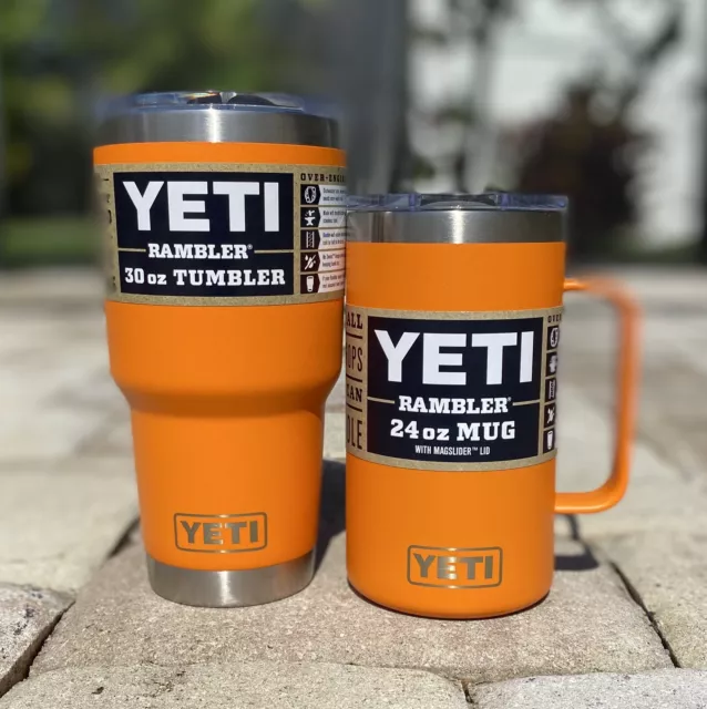 YETI KING CRAB ORANGE 20 OZ RAMBLER Limited Edition RETIRED COLOR Authentic  NEW