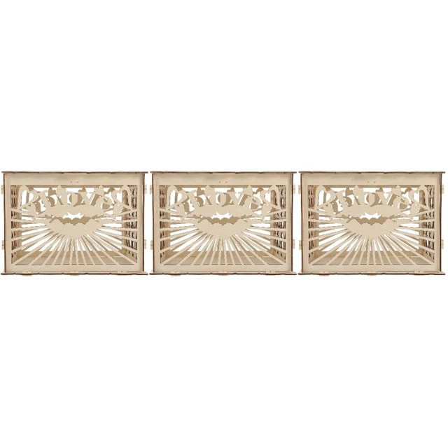 3x Caja de Almacenamiento Tarjetas Caja de Regalo de Madera Caja de Sobre de Boda para Almacenamiento Boda