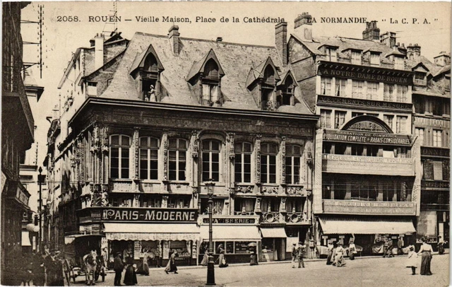 Carte Postale Ancienne (CPA) – Rouen – Vieille Maison Rue Du Gaillarbois