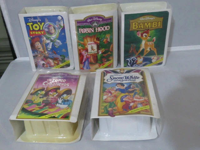 Mcdonalds 1996 Felice Pasto Disney Video Capolavoro Collezione I, Set Di 5 - New
