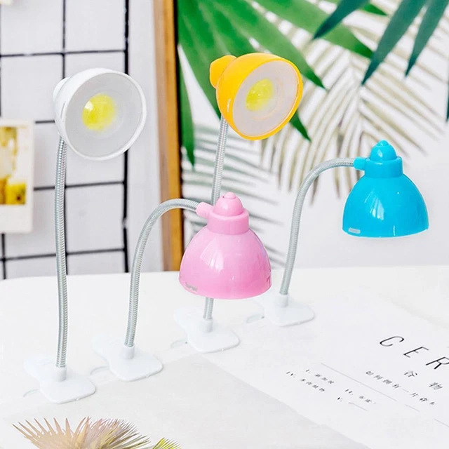LED Electronic Desk lamp Clip-on Children Reading Light Table Clamp H1F5