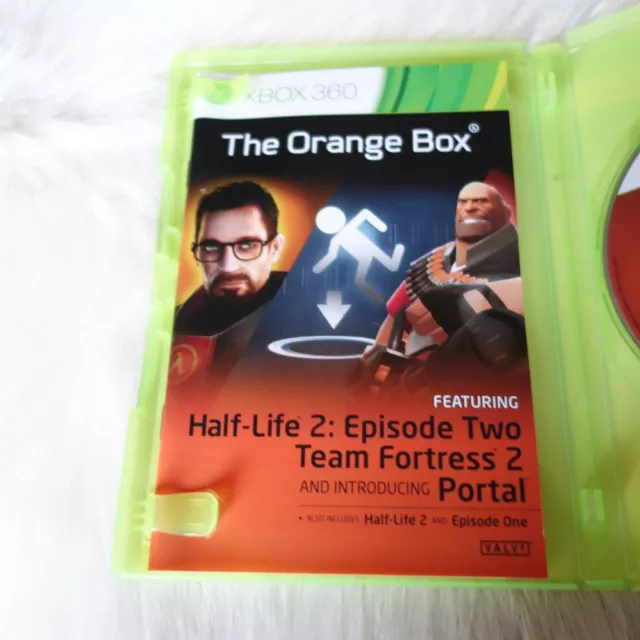 THE ORANGE BOX Xbox 360 Half Life 2 Game Xbox TEAM FORTREES 2 Game PORTAL Game 2