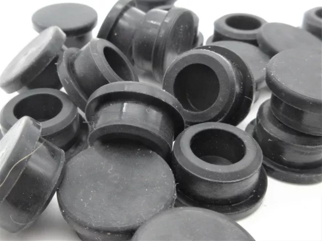 3/4” Rubber Hole Plugs Bumper  Push In Stem Bumper Thick Panel Plug  4 per Pack