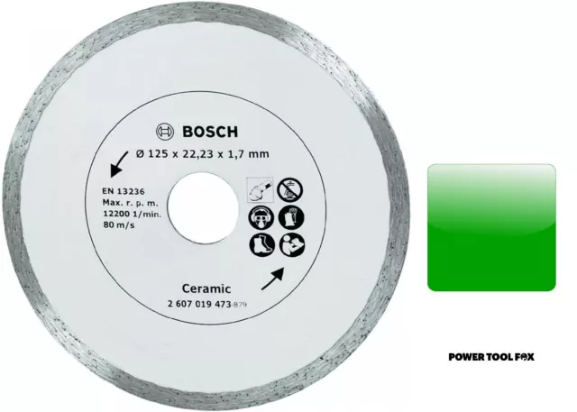 BOSCH 125mm DIAMOND BLADE Ceramic/Tiles 2607019473 3165140415910 ZTD O24