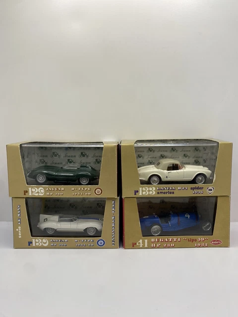 Jaguar Type D HP260 Mille Miglia 1954 - Modèle Réduit Brumm 1:43 - Bleu - Occasion Collection