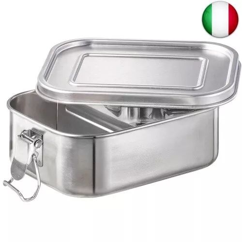 Newaner Lunch Box in Acciaio Inox, 800ml Scatola Per Il Porta Pranzo a Tenuta