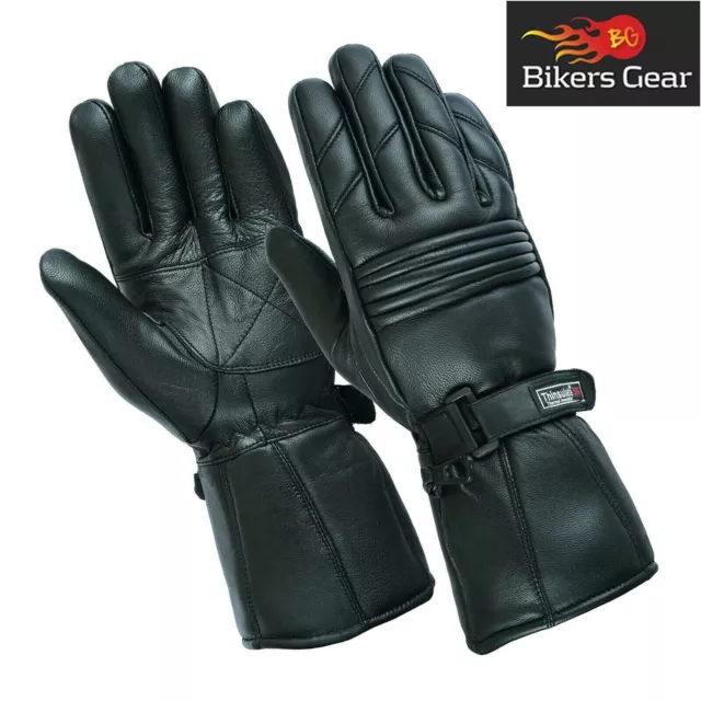 Moto Thermique Gants Cuir Hiver Été Imperméable Protection