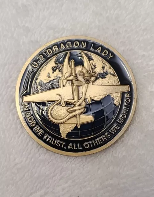 Cia Central Intelligence Agency U-2 Dragon Lady Recon Aircraft Challenge Coin