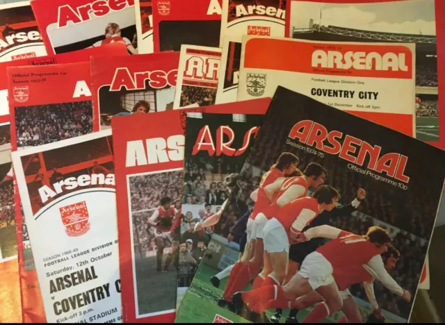 Arsenal Home Programmes 1960-80s