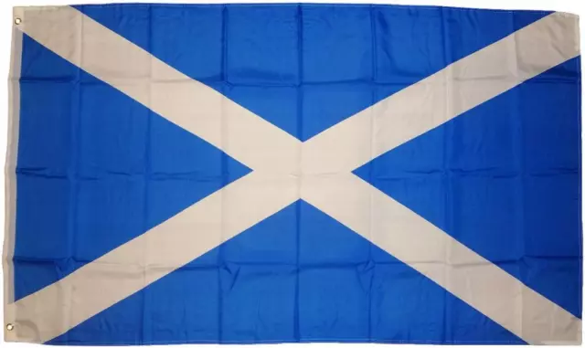 Flagge Fahne Schottland 90 x 150 cm 100g/m² Stoffgewicht mit 2 Ösen Hissflagge