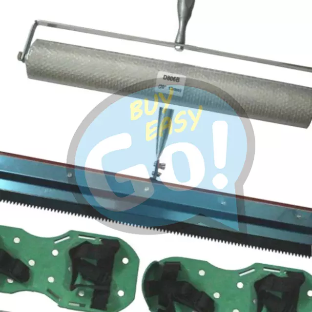 UN Cemento Autonivelante Kit de Herramientas Pintura de Piso Epoxi Hoja de Rodillo Pico NUEVO