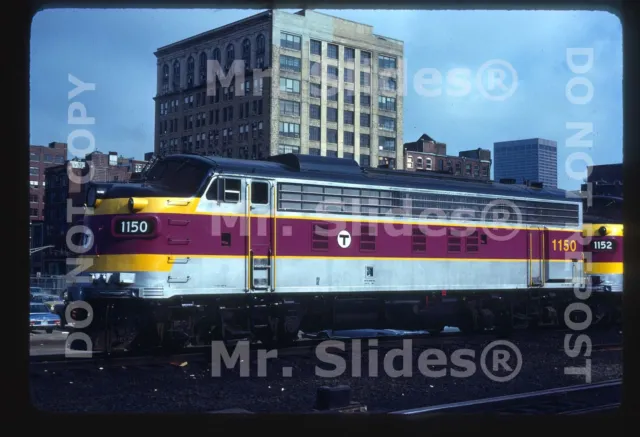 Original Slide MBTA Boston Fresh Paint FP10 1150 Boston MA 1979