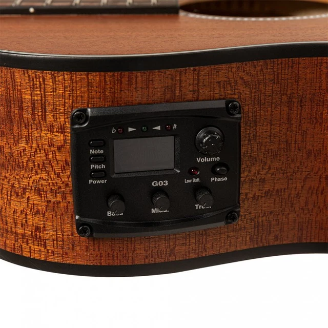 Stagg SA25 ACE MAHO - Guitare électro-acoustique auditorium pan coupé 2