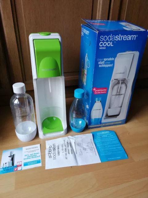 sodastream cool weiss   + 2 PET Flaschen ohne Co Flasche