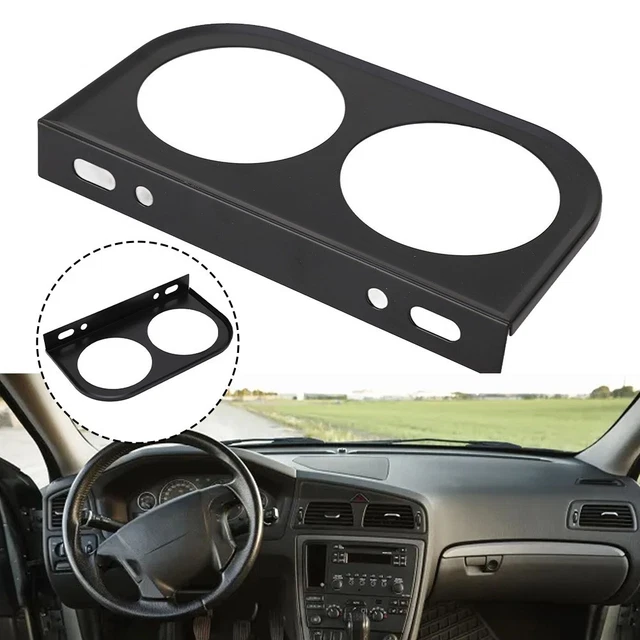 Support Triple Jauge 52mm Universel Pour Tableau De Bord Voiture - Pod Compteur ABS Noir 3 Trous