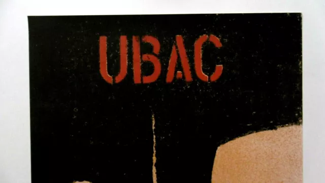 UBAC Raoul Affiche originale litho Abstrait lithographie lithograph 1978 3