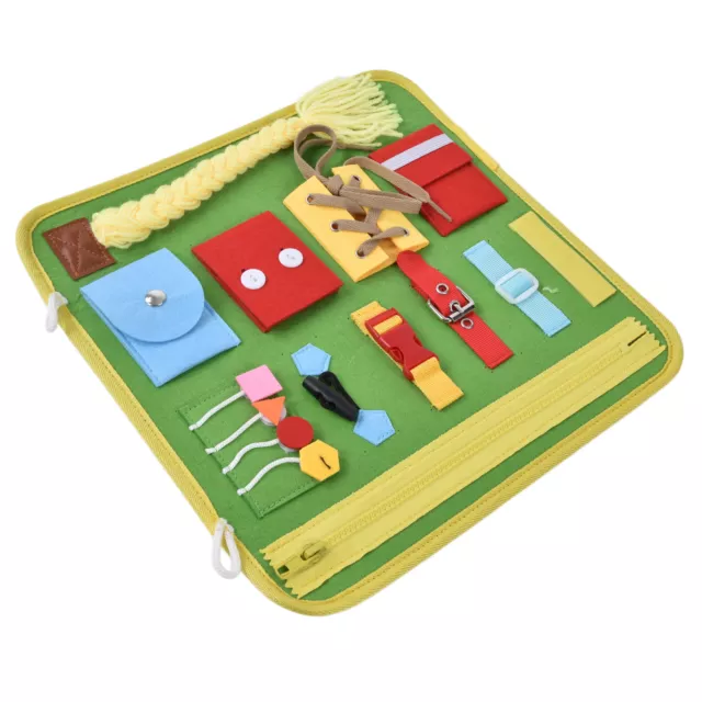 (B)Educational Sensory Board Baby Activity Board Intelligence Development Toy/