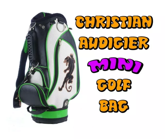 Christian Audigier Rare Golf Classique Bag Brown Gold Ed Hardy Caddie Cart  Club