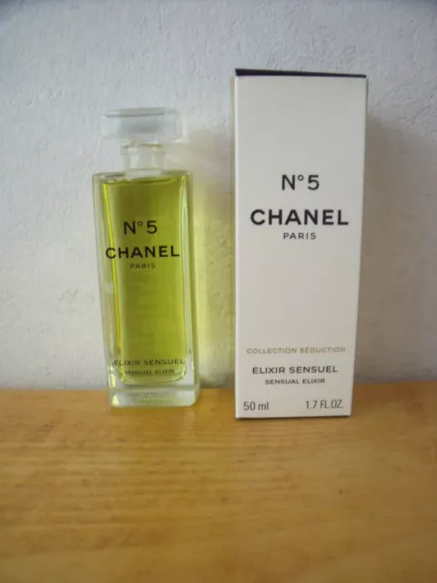 FACTICE (eau colorée) Bouteille flacon parfum Chanel  N°5 Elixir sensuel  50 ml