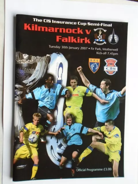 Kilmarnock v Falkirk 2007 Scottish League Cup semi final at Motherwell