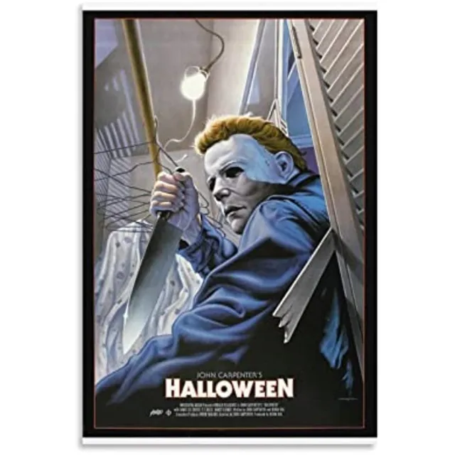 Horror Movie Poster Halloween Michael Myers Canvas Poster