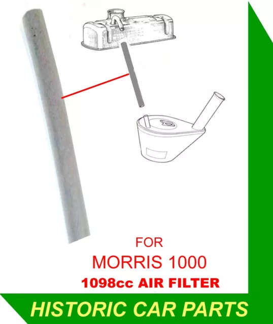 ROCKER BOX to AIR FILTER HOSE - MORRIS 1000 1098cc with Paper Air Filter 1962-71