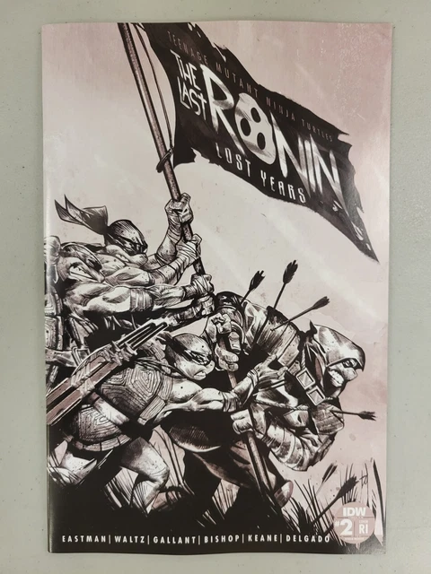 Tmnt Last Ronin The Lost Years #2 1:50 Mike Del Mundo B&W Variant Idw*