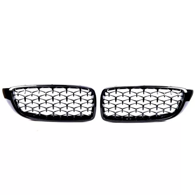 2 Calandre Noir Brillant Spot Diamant Noir Bmw Serie 4 F32 F33 F36 F82 F83 Coupe