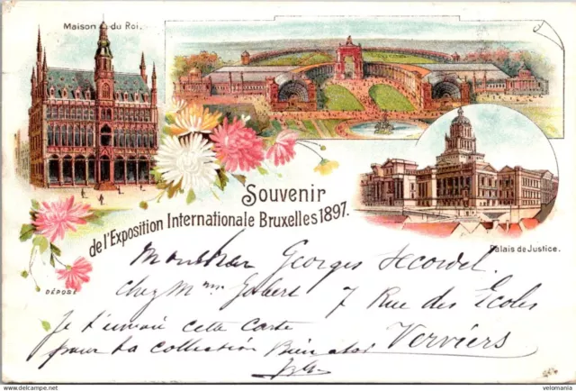 17759 cpa Belgique - Souvenir de l'Exposition Internationale Bruxelles 1897