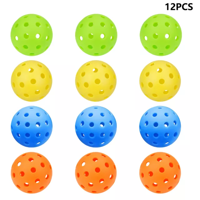 Hollow Out Indoor Portable PE Pickleball Ball Open Hole Sports Outdoor