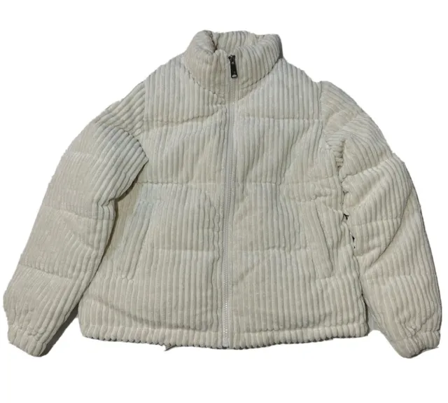 Koolaburra by UGG Women's Medium Corduroy Puffer Jacket Full Zip Coat Worn Twice