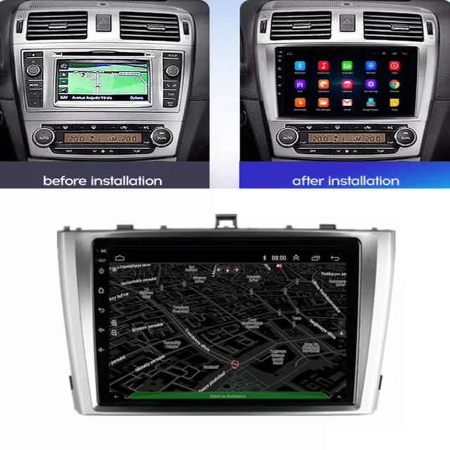 9'' Android 11 Stereo Radio GPS Head Unit Player For Toyota Avensis 2009-2015