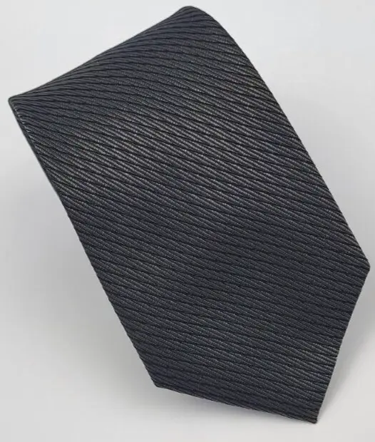 Calvin Klein Silk Blend Tie Gray Black Geometric Men Necktie Skinny 58 x 2.5