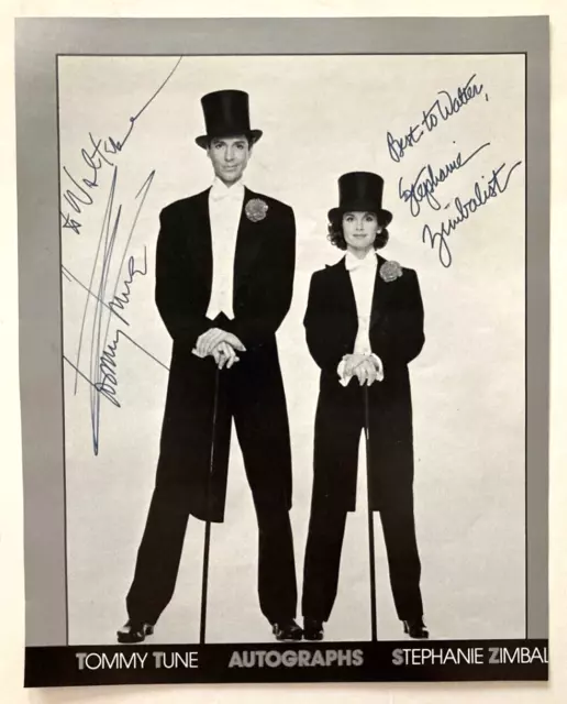 SIGNED by TOMMY TUNE & STEPHANIE ZIMBALIST My One and Only SOUVENIR PROGRAM Page