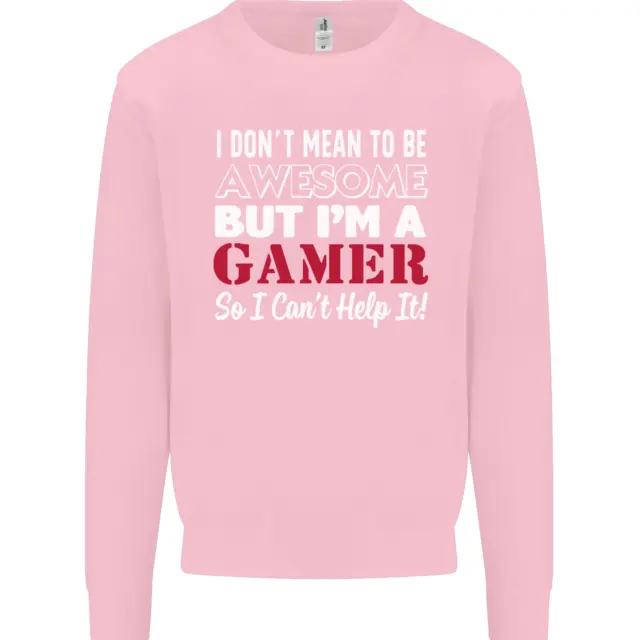 Felpa maglione da uomo I Dont Mean to Be but Im a Gamer gaming 12