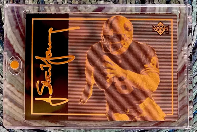 Upper Deck 1993 edición limitada grabado oro negro 24kt/2500 Steve Young SP