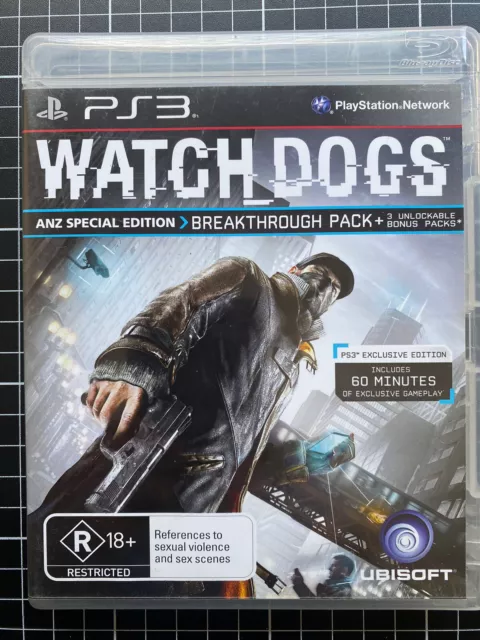 Watch Dogs ANZ Special Edition Sony PS3 PlayStation 3 Complete With Manual