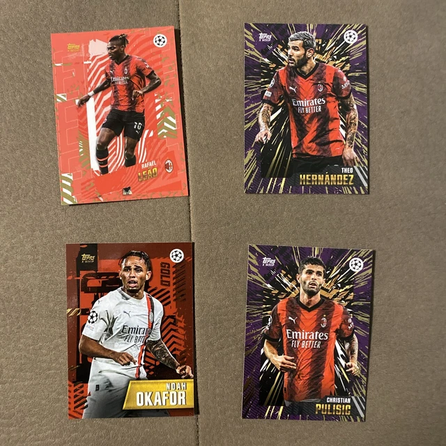 TOPPS GOLD UCC 2023 2024 Ac Milan Leao Theo Hernandez Okafor Pulisic