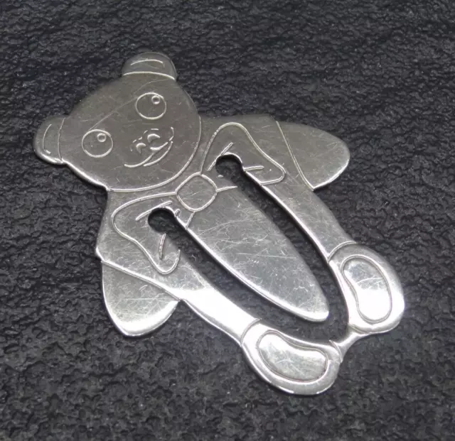 Tiffany & Co 925 Sterling Silber Lesezeichen Bookmark Signet Teddy Bär bear 1984