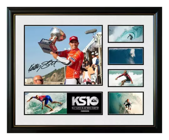 Kelly Slater 11 Times World Champion Signed Limited Edition Framed Memorabilia