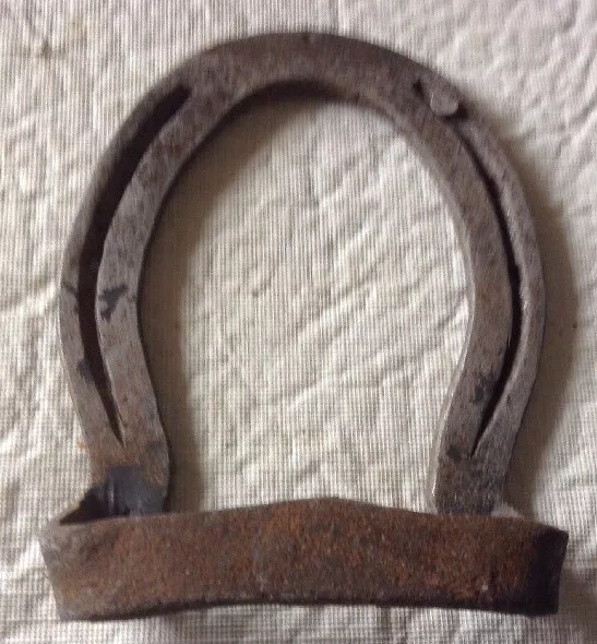 Vintage Authentic Iron Horseshoe Implement / Towel Hanger - Barn Find