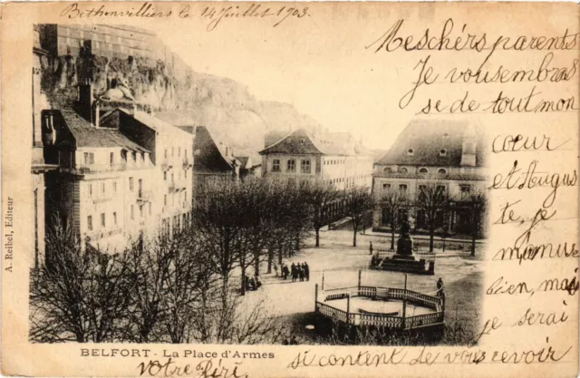 CPA BELFORT - La Place d'Armes (293393)