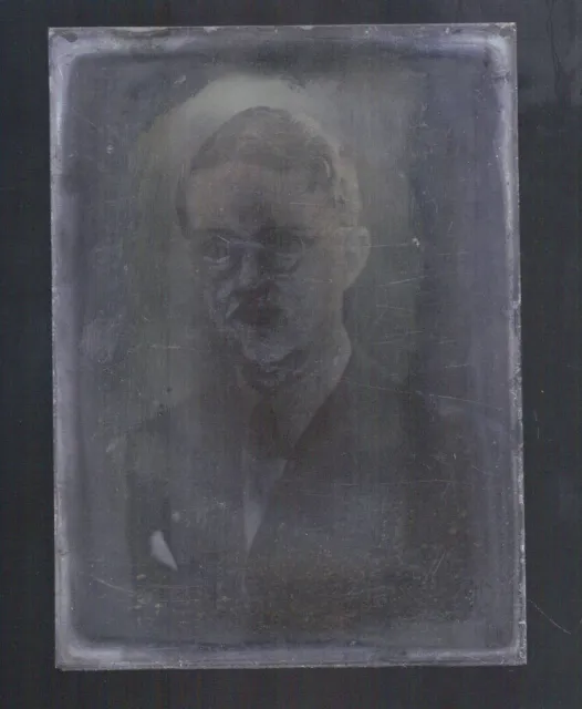 Glass photo plate - portrait of a man (Ref. 11)