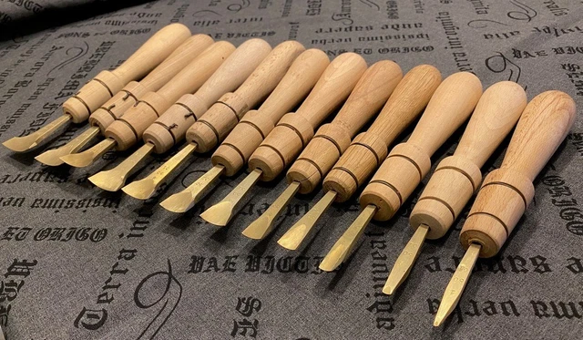Bogensatz Messing Vergolden Buchbinder Werkzeug Handvergolden Dornemann & Co.
