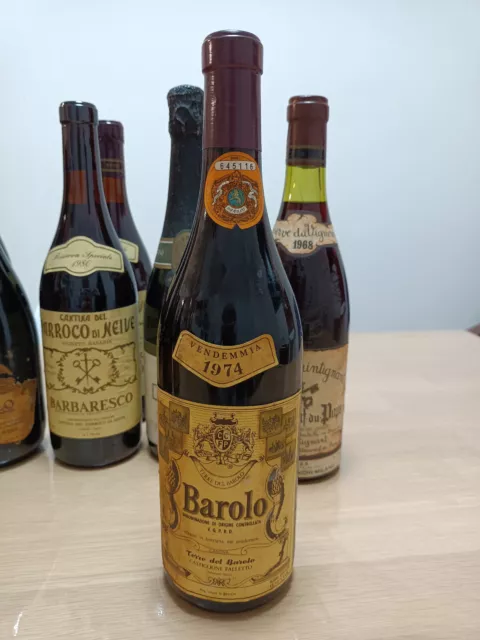 VINO BAROLO TERRE DEL BAROLO 1974 CASTIGLIONE FALLETTO  da collezione