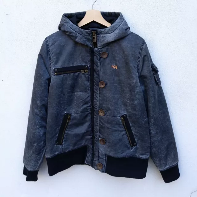 Giubbotto HELLY HANSEN Uomo L Giacca Giubbino con cappuccio Grigio