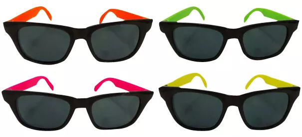 Neon Sunglasses Wayfarer Hawaiian Beach Summer Beach 80s 90s wholesale