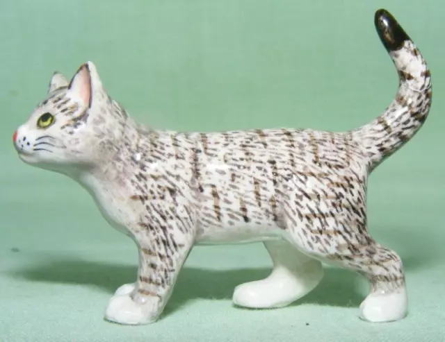 Klima Miniature Porcelain Animal Figure Tabby Cat Standing L171