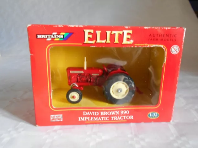 Britains Elite 04180 David brown 990 implematic tractor  rare1:32