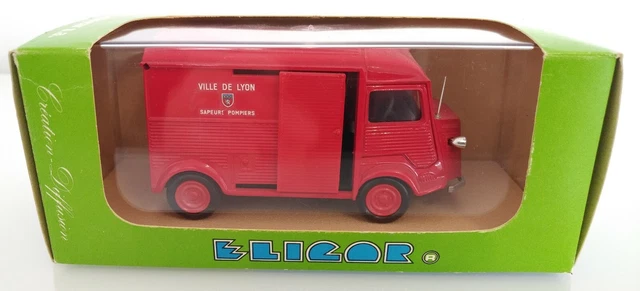 Modèle Réduit Citroën Type H Pompiers - Échelle 1/43 - Marque Eligor - SD Incendie Ile De France